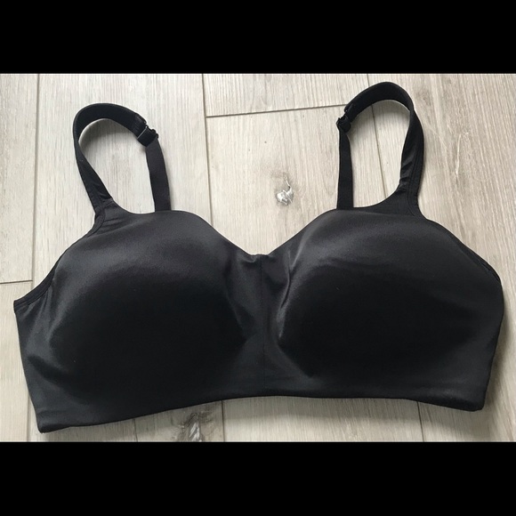 Cacique Other - CACIQUE COMFORT SOLUTIONS SATIN NO-WIRE BRA: BLACK: NWT: SZ 42DD